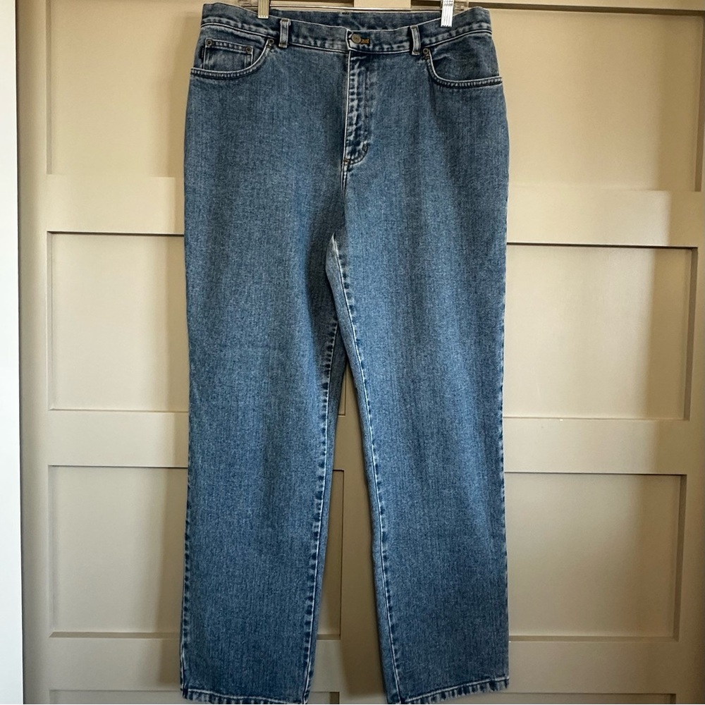 Ralph Lauren Lauren Jeans Co Premium Blue Vintage Mom Jeans Retro Women's 14